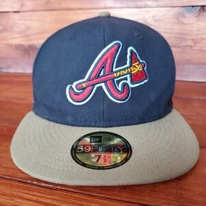 Vintage Atlanta Braves Hat Cap Men‎ New Era Fitted 7 1/2 All Star Game 2000